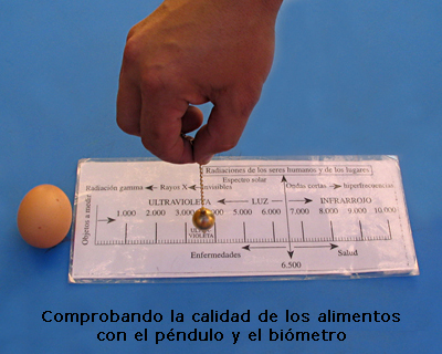 Aplicaciones Radiestesia Jose Luis Martos - calidad alimentos pendulo biometro